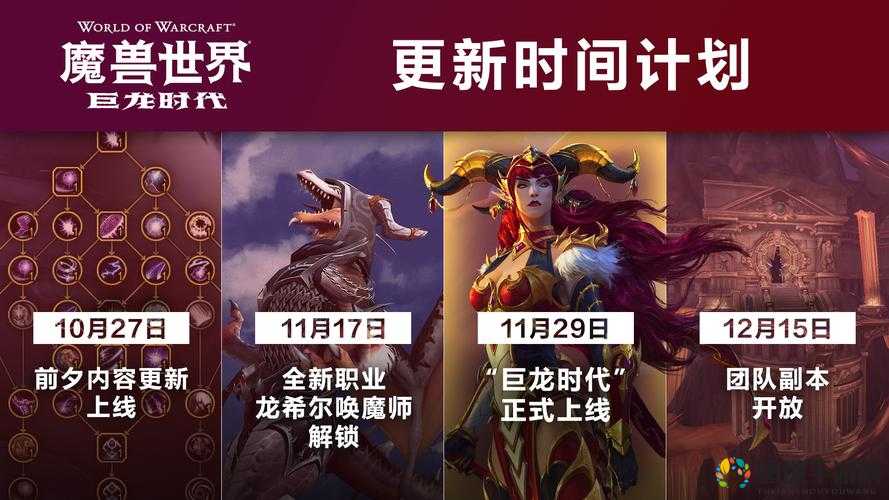 魔兽10.0巨龙时代前夕上线时间预告（修改版）